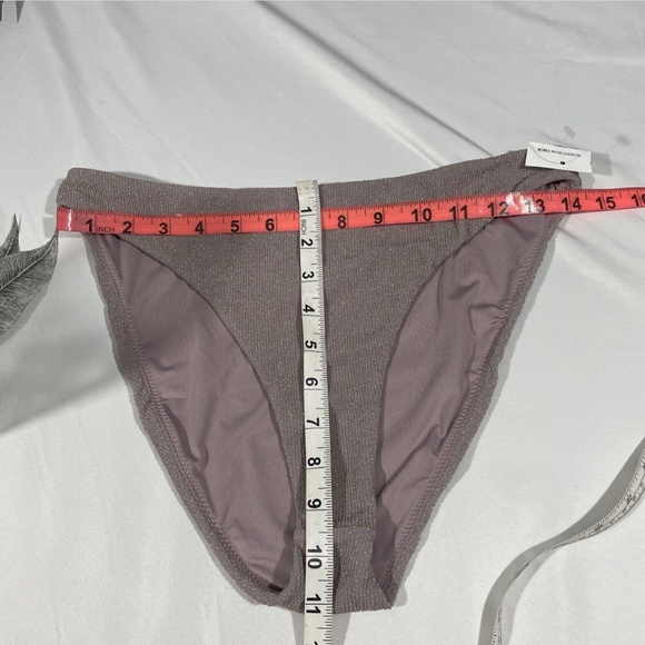 NEW Good American‎ [ 3 GA ] Sparkle Better Bikini Bottoms in Lilac - Picture 3 of 12